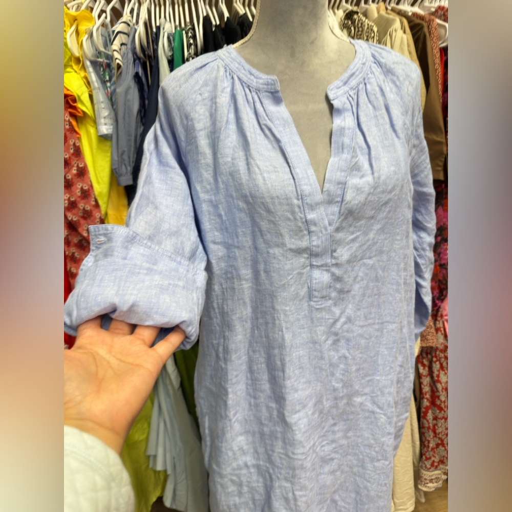NWT JCREW Cabana dress in linen - Picture 3 of 5